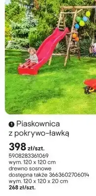 Castorama Piaskownica z pokrywo-ławką oferta