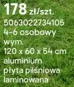 Castorama Płyta pilśniowa laminowana aluminium 4-6 osobowy wym. 120 x 54 cm oferta