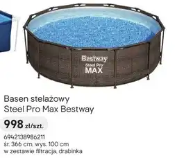 Castorama Basen stelażowy Steel Pro Max w zestawie filtracja, drabinka oferta