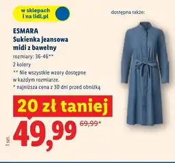Lidl Sukienka Esmara oferta