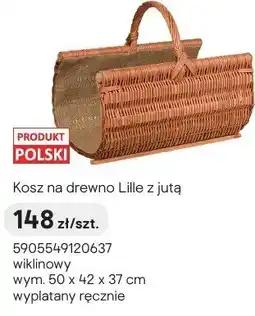 Castorama Kosz na drewno z jutą oferta