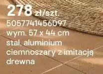 Castorama Stolik balkonowy Albert aluminium ciemnoszary z imitacją drewna oferta