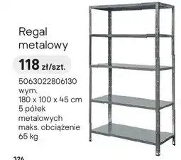 Castorama Regał metalowy oferta