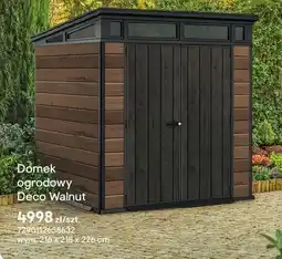 Castorama Domek ogrodowy Deco Walnut oferta