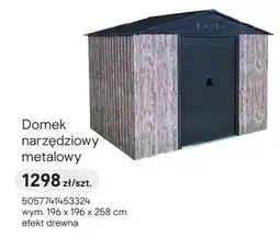 Castorama Domek narzędziowy metalowy oferta