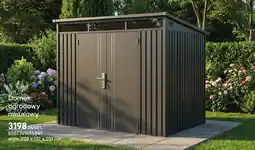 Castorama Domek ogrodowy metalowy oferta