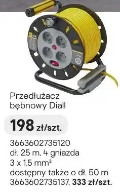 Castorama Przedłużacz bębnowy Diall oferta