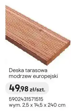 Castorama Deska tarasowa modrzew europejski oferta