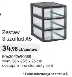 Castorama Zestaw 3 szuflad A5 oferta