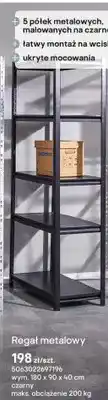 Castorama Regał metalowy czarny oferta