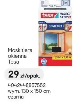 Castorama Moskitiera okienna wym. 130 x 150 cm czarna oferta