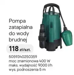 Castorama Pompa zatapialna do wody brudnej oferta