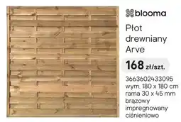 Castorama Płot drewniany Arve oferta