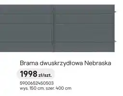 Castorama Brama dwuskrzydłowa Nebraska oferta