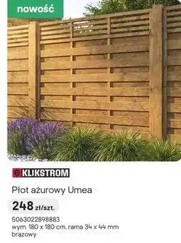 Castorama Płot płot ażurowy Umea oferta