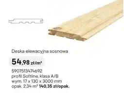 Castorama Deska elewacyjna sosnowa profil Softline, klasa A/B oferta