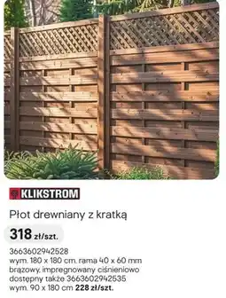 Castorama Płot płot drewniany z kratką oferta