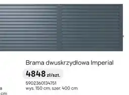 Castorama Brama dwuskrzydłowa Imperial oferta
