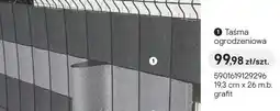Castorama Taśma ogrodzeniowa grafit oferta