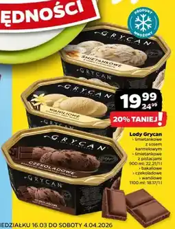 Netto Lody śmietankowe z sosem karmelowym oferta