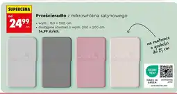 Biedronka Prześcieradło z mikrowłókna satynowego 160x200 cm oferta