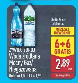ALDI Woda źródlana Niegazowana oferta