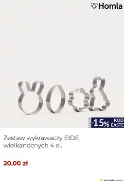Homla Zestaw wykrawaczy EIDE wielkanocnych 4 el oferta
