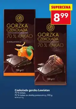 Lewiatan Czekolada gorzka 70% kakao ze skórką pomarańczy oferta