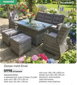 Castorama Zestaw mebli Emali oferta