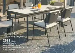 Castorama Stół ogrodowy rozkładany Lugano oferta