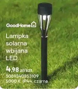 Castorama Lampka solarna wbijana LED czarna oferta