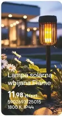 Castorama Lampa solarna wbijana Flame oferta