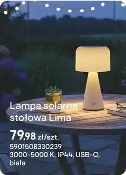 Castorama Lampa solarna stołowa Lima oferta