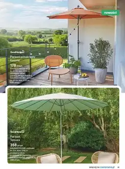 Castorama Parasol Temara niebieski oferta