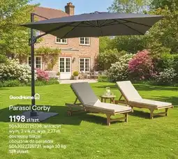 Castorama Parasol Corby antracyt oferta