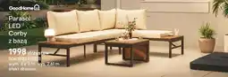 Castorama Parasol LED Corby z bazą oferta