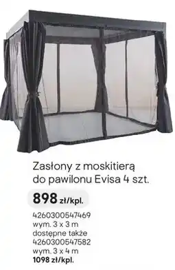 Castorama Zasłony z moskitierą do pawilonu Evisa oferta