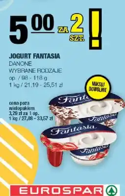 Spar Jogurt Fantasia, wybrane rodzaje oferta