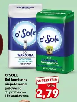 Kaufland Sól kamienna niejodowana, jodowana do przetworów oferta
