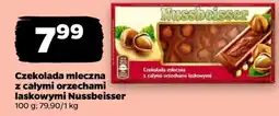 Netto Czekolada mleczna z całymi orzechami laskowymi Nussbeisser oferta