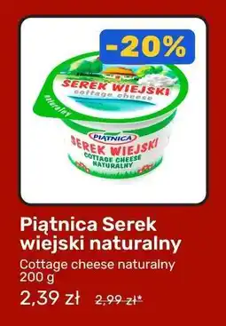 Biedronka Piątnica Serek wiejski naturalny oferta
