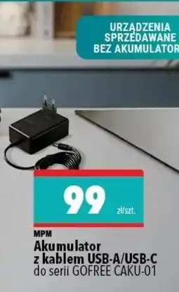 Biedronka MPM Akumulator z kablem USB-A/USB-C do serii GOFREE CAKU-01 oferta
