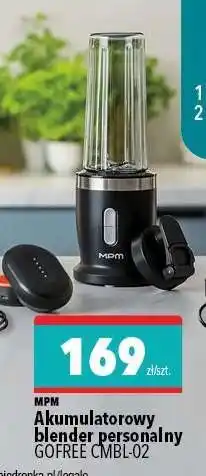 Biedronka MPM Akumulatorowy blender personalny GOFREE CMBL-02 oferta