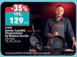 Biedronka Zestaw 3 patelni Thermosensor by Mateusz Gessler oferta