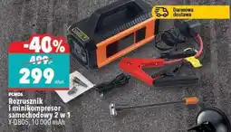 Biedronka Rozrusznik i minikompresor samochodowy 2 w 1 oferta