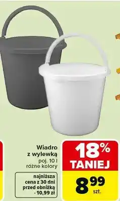 Carrefour Wiadro z wylewką poj. 10 l różne kolory oferta