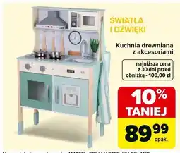 Carrefour Kuchnia drewniana z akcesoriami oferta