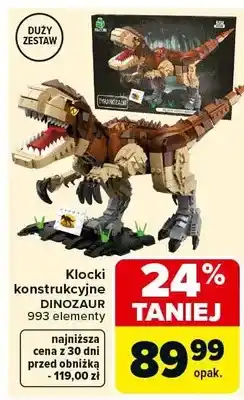 Carrefour Klocki konstrukcyjne Dinozaur 993 elementy oferta