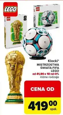 Carrefour Klocki Mistrzostwa Świata FIFA Lego różne rodzaje oferta