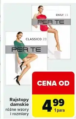 Carrefour Rajstopy damskie Per Te różne wzory i rozmiary oferta